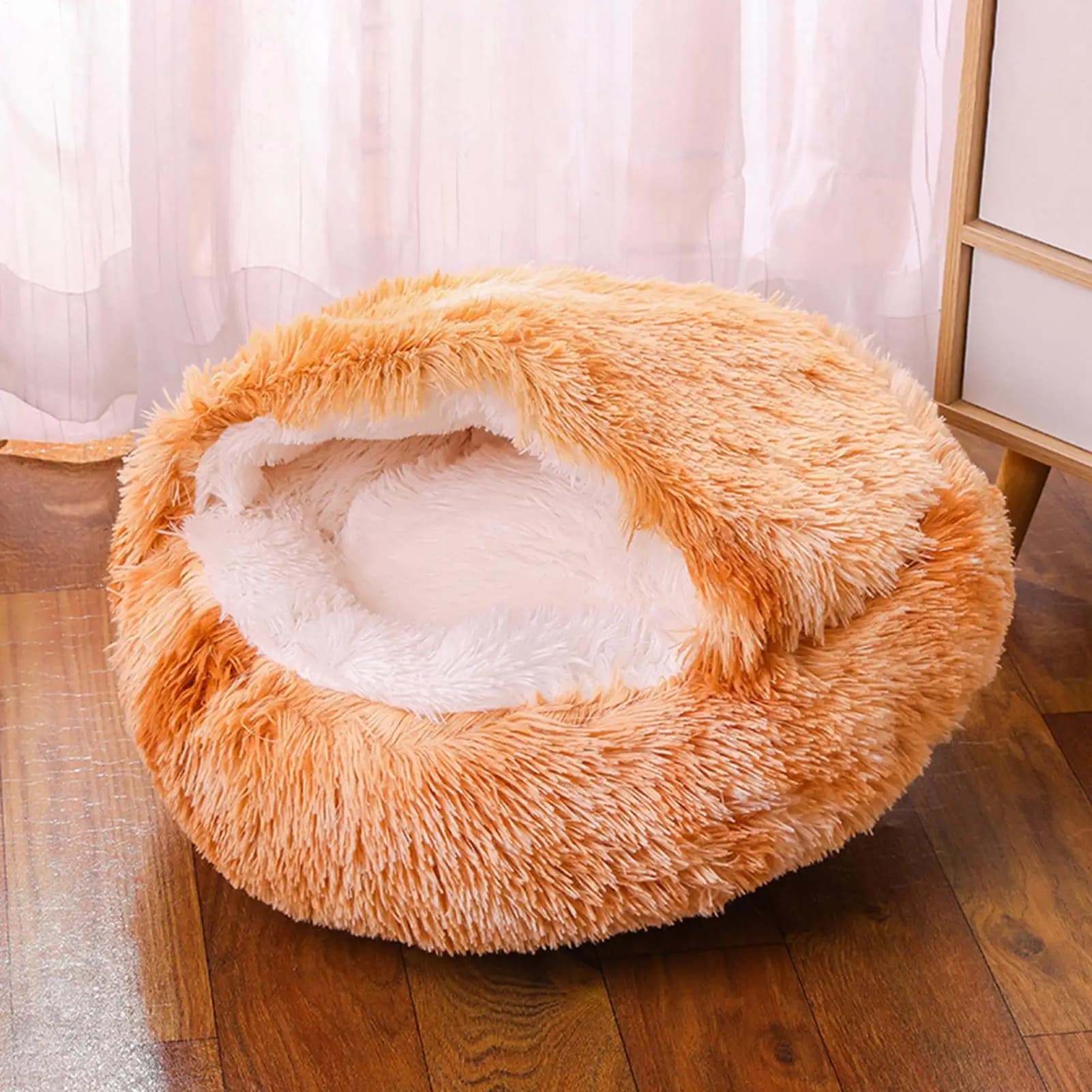 Letto per gatti lavabile Letti per animali domestici Letto per gattini Letto per gatti in morbido peluche per cani con fondo antiscivolo Letto per grotta per gatti Lavabile in lavatrice