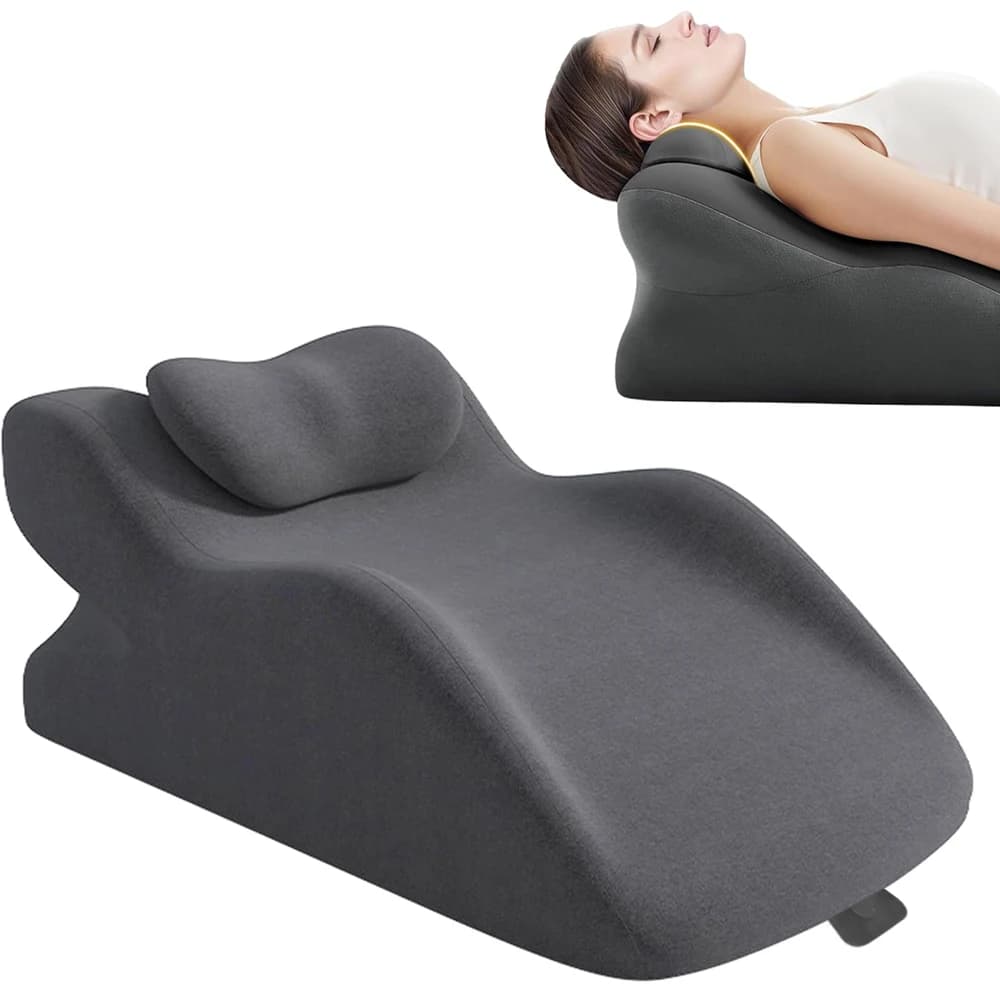 Cuscino ergonomico in memory foam per adulti, supporto per schiena, collo, gambe e sollievo dal reflusso acido, fodera lavabile in lavatrice