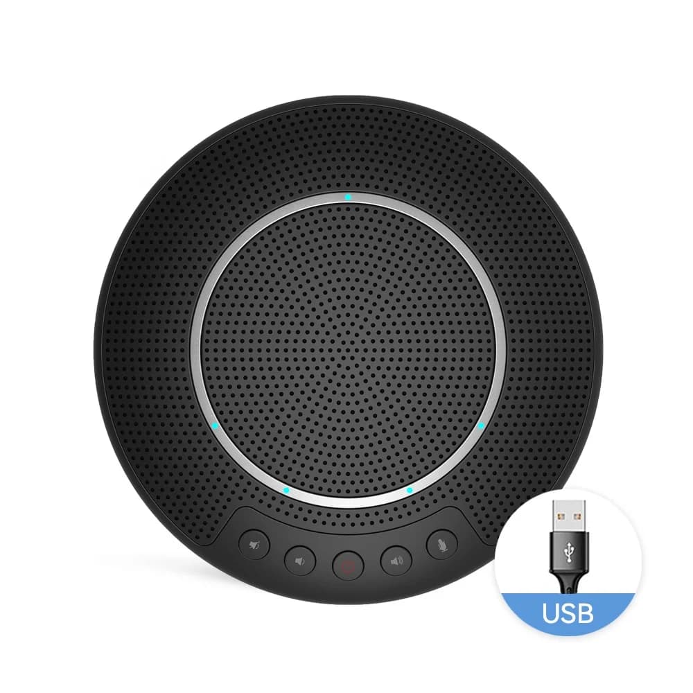 Microfono per Conferenze ZXY, Microfono da Conferenza Pronto all'Uso per Telefono Cellulare e PC con Cavo USB, Facile Connessione