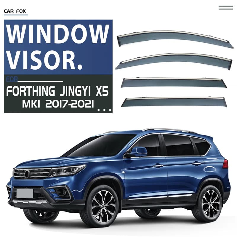 Per Forthing Jingyi X5 X3 XV XL Finestra di automobile Visiera Tenda Shelter Parabrezza Finestrino laterale Pioggia Parasole Accessori auto