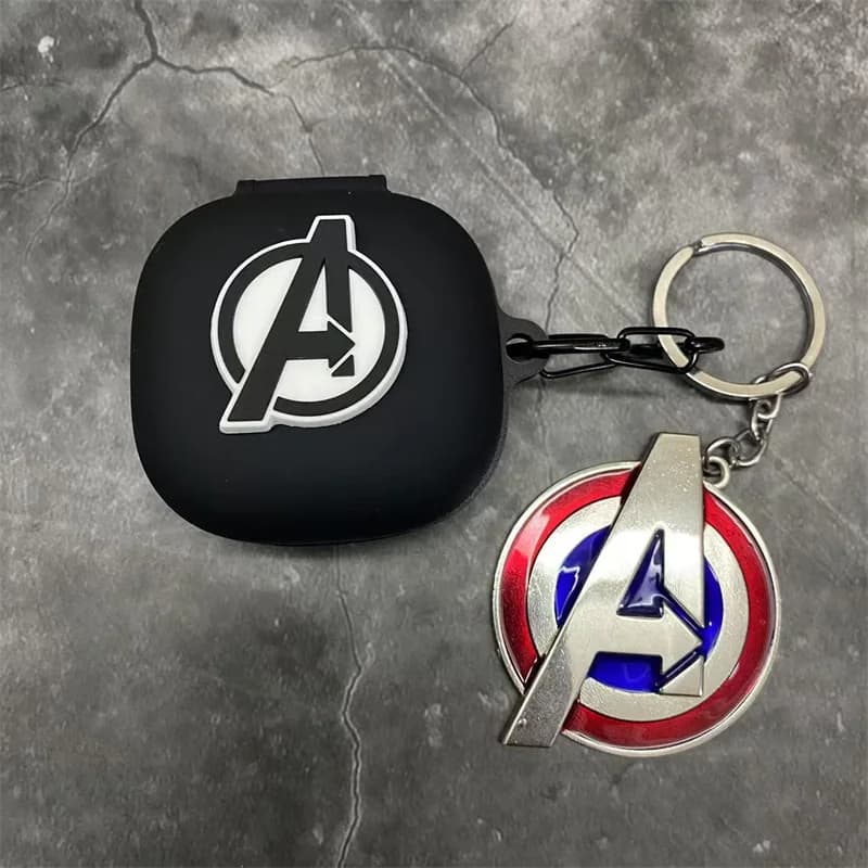 BEAST KINGDOM Custodia protettiva per auricolari Marvel Cartoon per Redmi Buds 6 Play Custodia protettiva per auricolari wireless in silicone con portachiavi