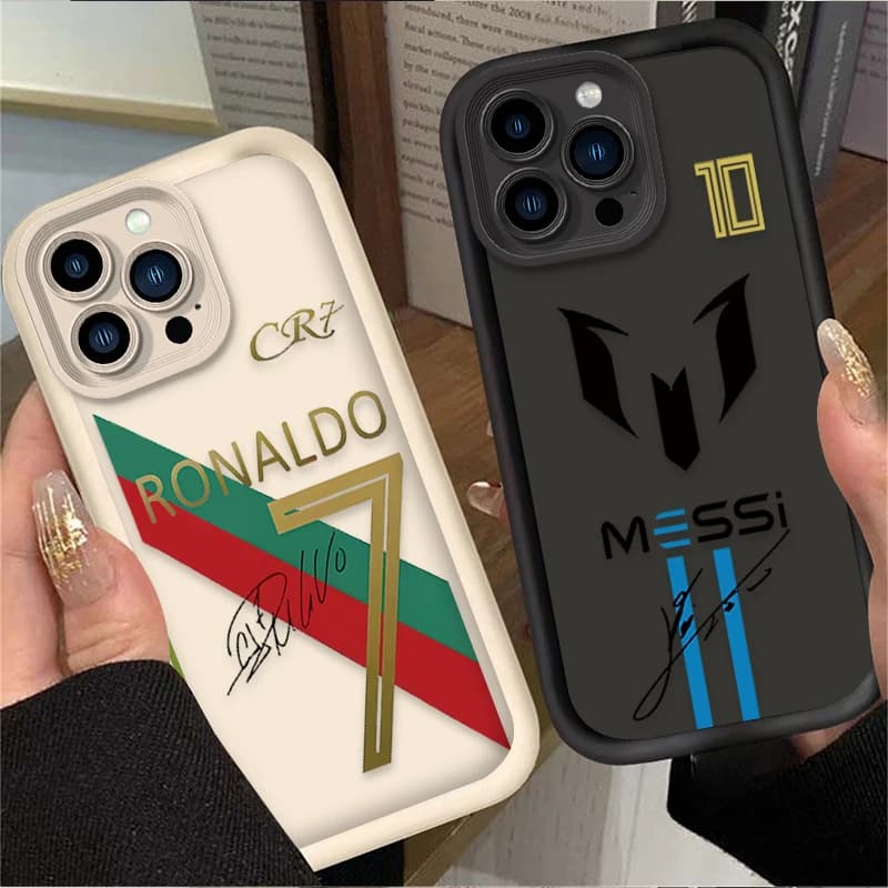 Phone Case Football Number 7 for IPhone 17 Air 16 16E 15 14 13 12 11 Pro Max X XS Max XR SE 2020 SE4 7 8 Soft Back Cover