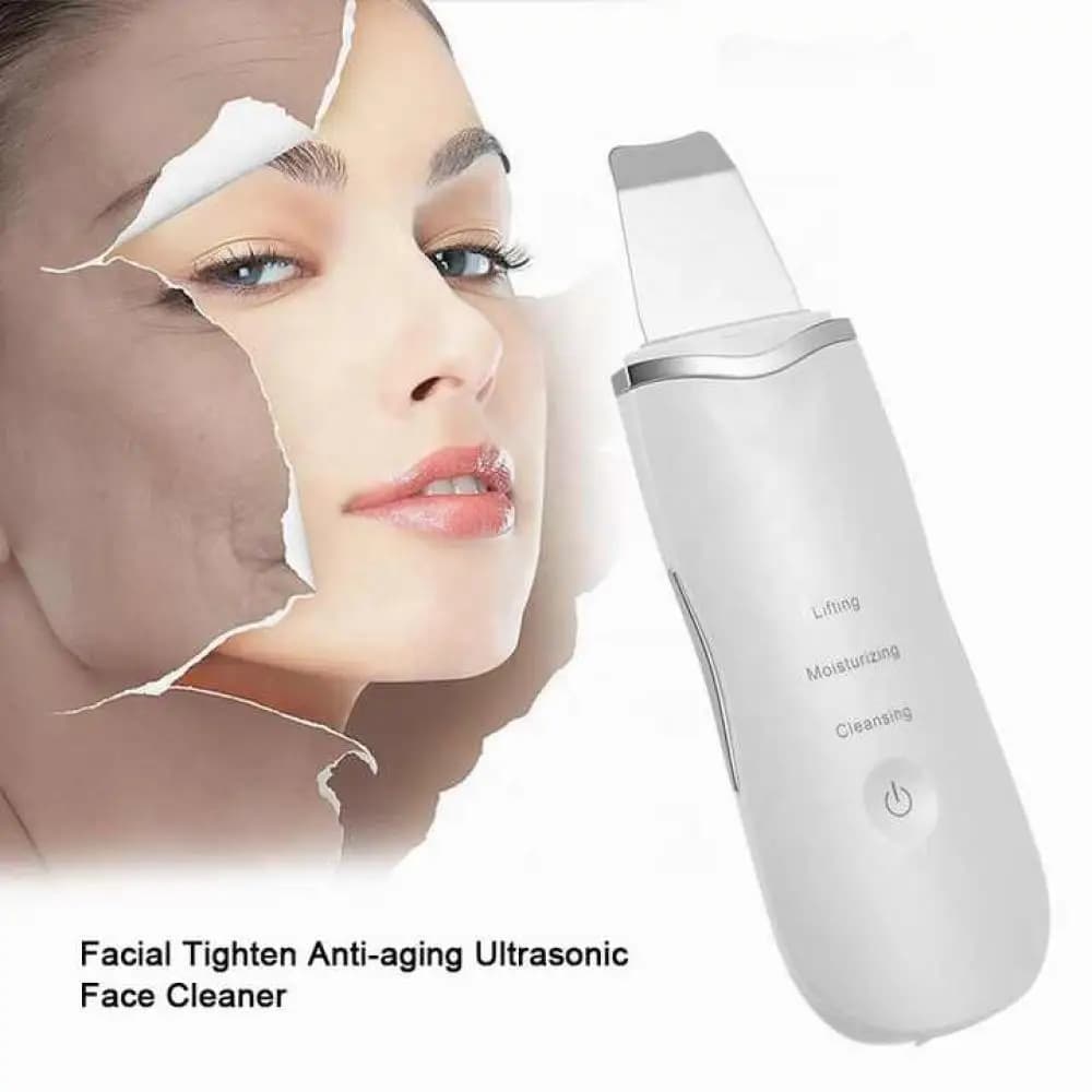 Ultrasonic Scrubber for Skin Scrubber Deep Vibration Detergent for Face Pala Scrubber for Face Peeling Removal of Head Black Face Massage