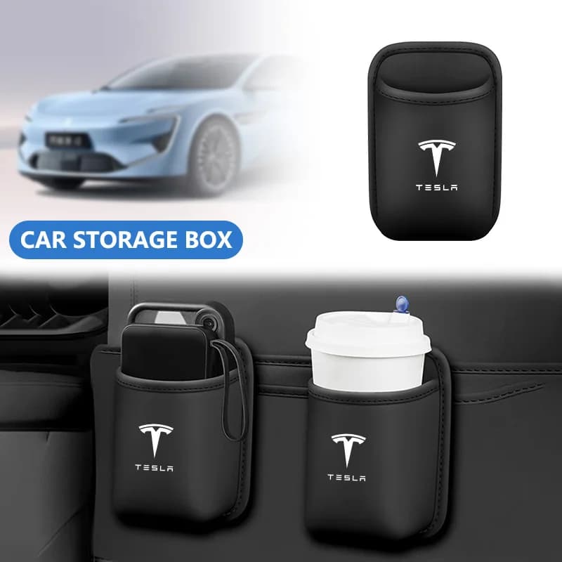 For Tesla Model Y Juniper Model 3 Model S X SpaceX Car Cup Car Rear Seat Cup Hanging Beverage Storage Bottle Rack Auto Accessory