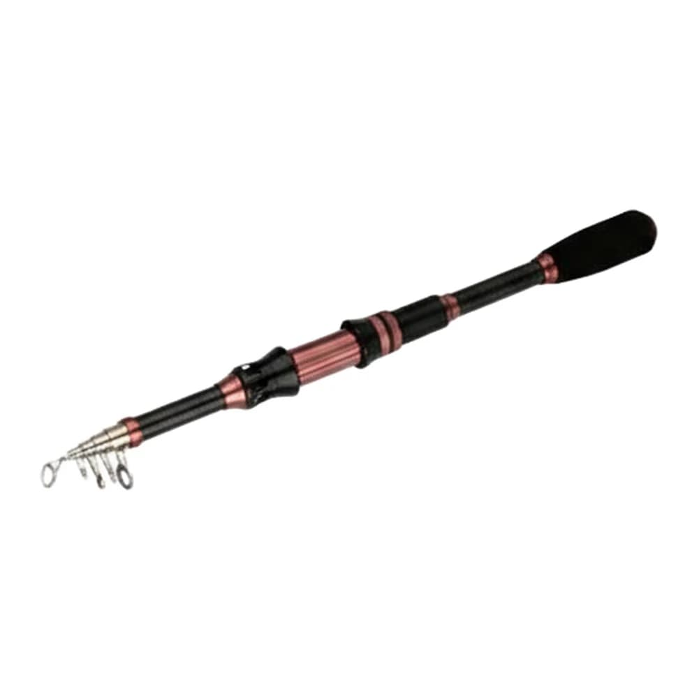 Canna da pesca termoretraibile in fibra di carbonio da 1 pezzo con anello guida in acciaio inossidabile e manico in EVA Canna da mare piccola rosa nera da 1 8 m a 3 0 m