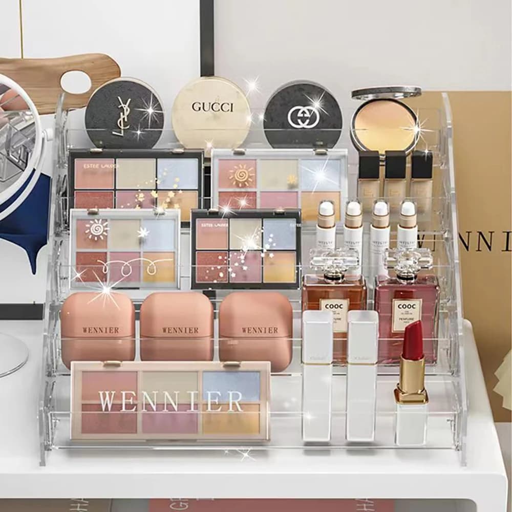 Transparent Storage Box, Trick Organizer, Cosmetic Display, Jewelry Organizer, Desk Organizer, Transparent Trick Organizer JJ0696