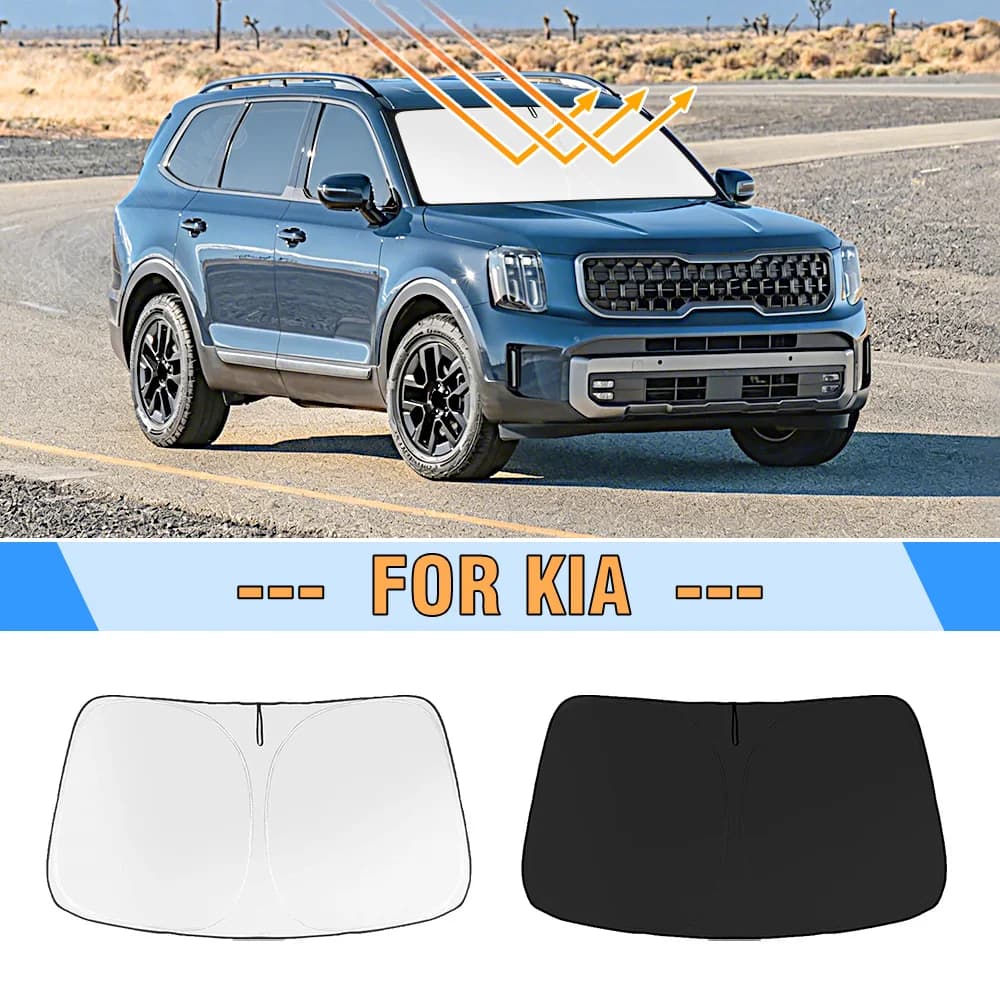Parasole per Parabrezza Auto KIA EV9, Protezione UV per Finestrino Anteriore, Accessori Interni per KIA EV9 2024 2025 2026