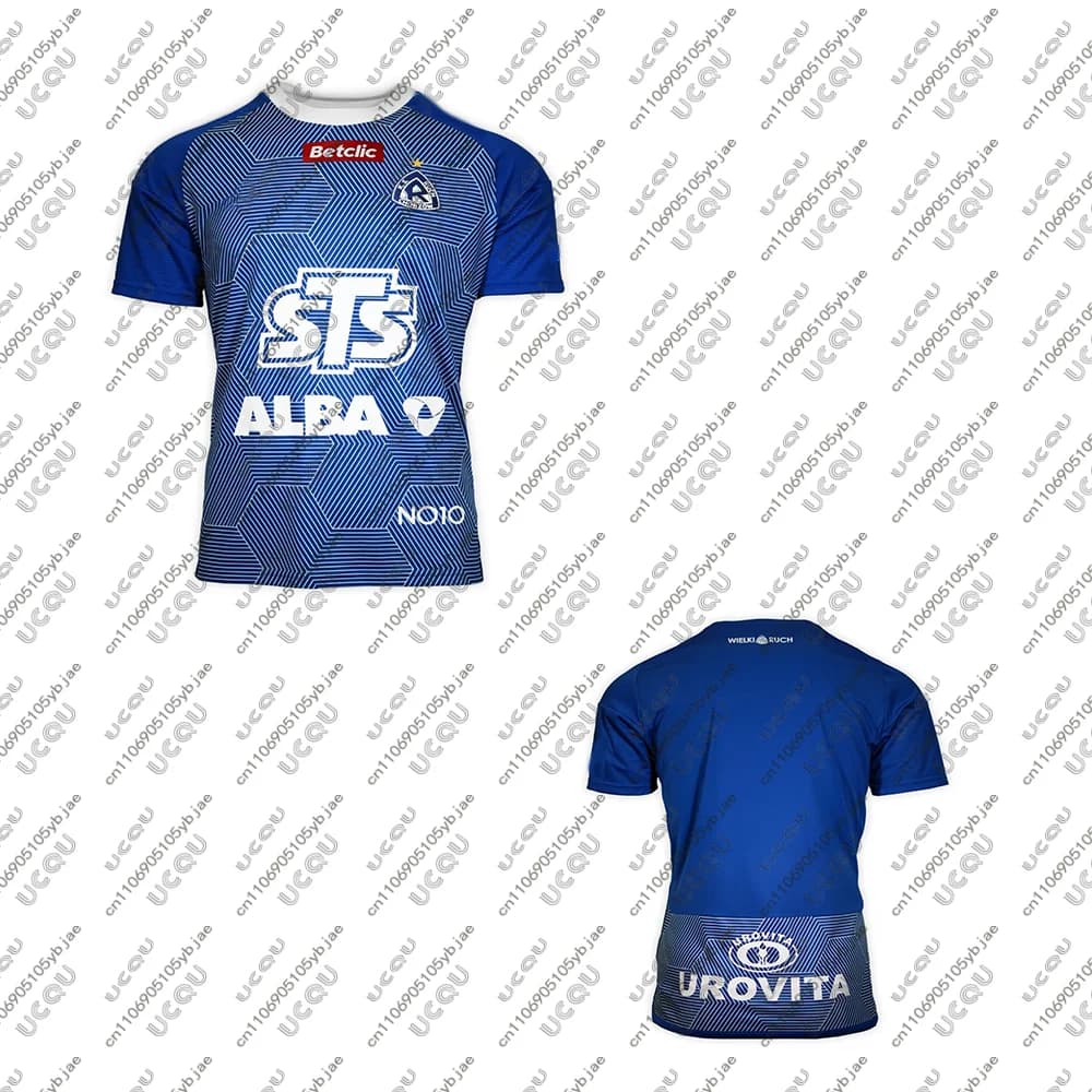2025-26 Maglia da calcio traspirante da uomo per bambini e ragazzi Top per adulti Estate Calcio Sport Away Gioco Terzo regalo Maschio Home R-Ruch C-Chorzow