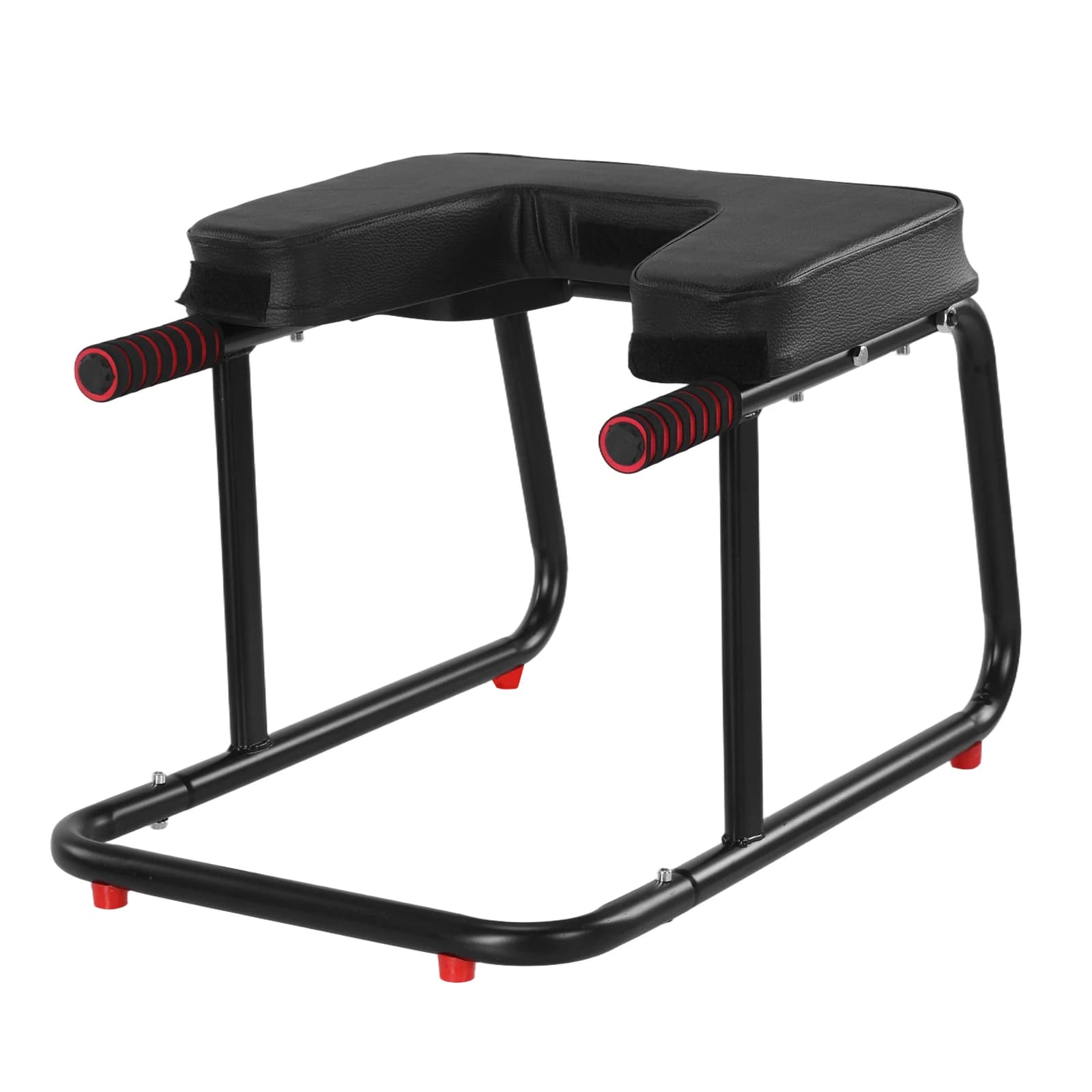 Headstand Yoga Bench with Anti-slip Mat, Headstand Yoga Stool with Metal Frame and PU Bearings, Inversion Chair for Training, Fitness and Gym