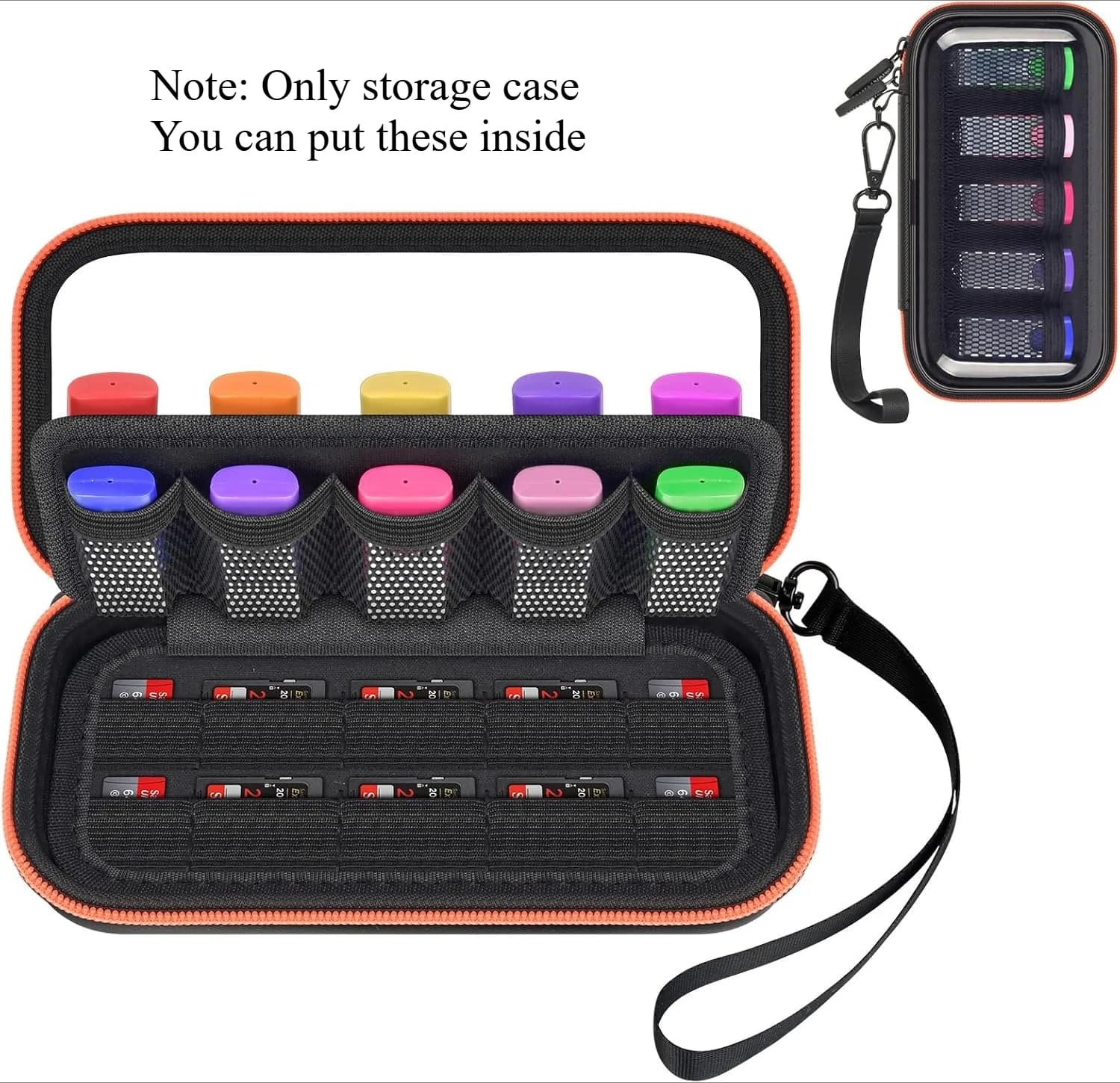 USB Flash Drive Case Desk Organizer(10 Slots), Transparent Hard Cover Thumb Drive & SD Cards Storage Bag, Portable Zipper USB Me