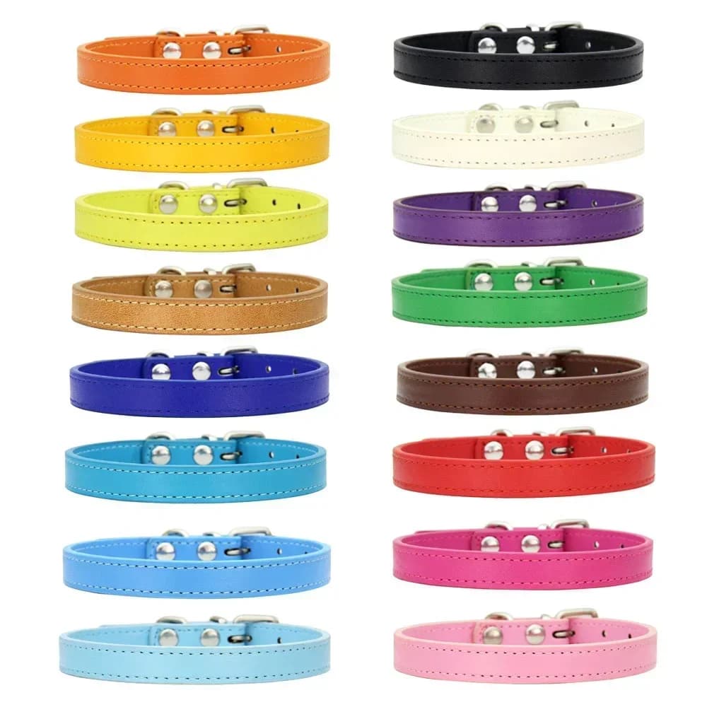 Collare Personalizzato in Pelle Colorata per Gatti e Cani, Adorabile Collana Regolabile per Cuccioli e Gattini, Accessori per Animali Domestici