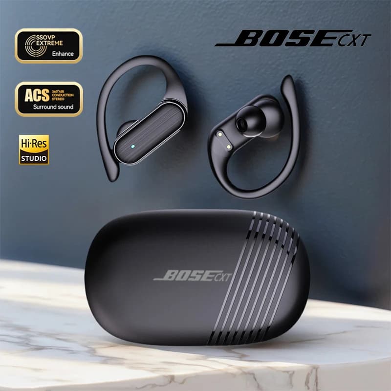 BOSECXT A520 Cuffie Wireless per Business con Gancio per Orecchio, Auricolari HIFI con Cancellazione del Rumore e Microfono, Cuffie Sportive e da Gioco Nuove