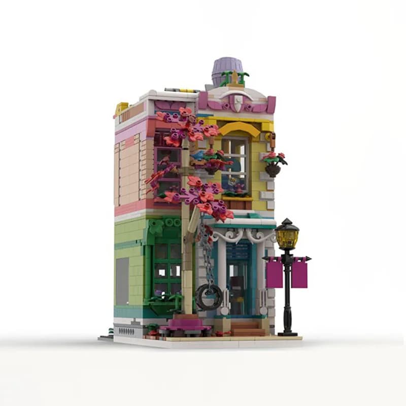 1400 Pezzi MOC Centro Comunitario Design Alternativo, Blocchi da Costruzione Modello Friendse, Giocattoli Educativi, Regali di Natale