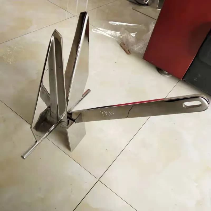 Ancora Marina Danforth in Acciaio Inox 316 da 20kg per Imbarcazioni in Vendita
