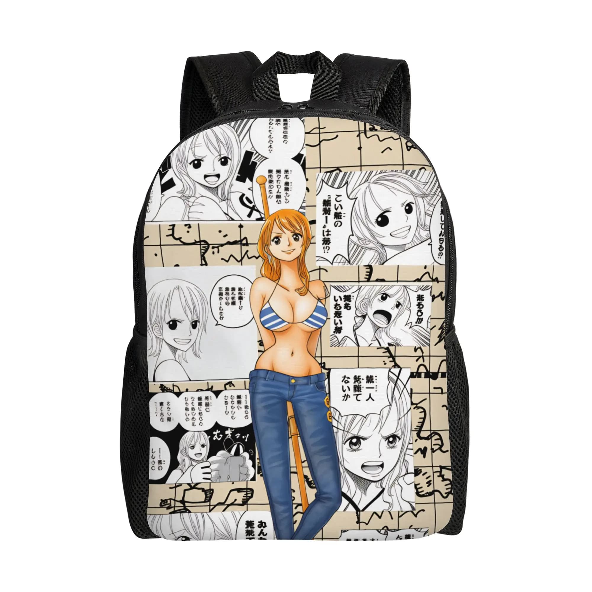 Custom One P-Pieces Namis Backpack Men Women Water Resistant College School Cartoon Movie Adventure Comic Bag Printing Bookbags