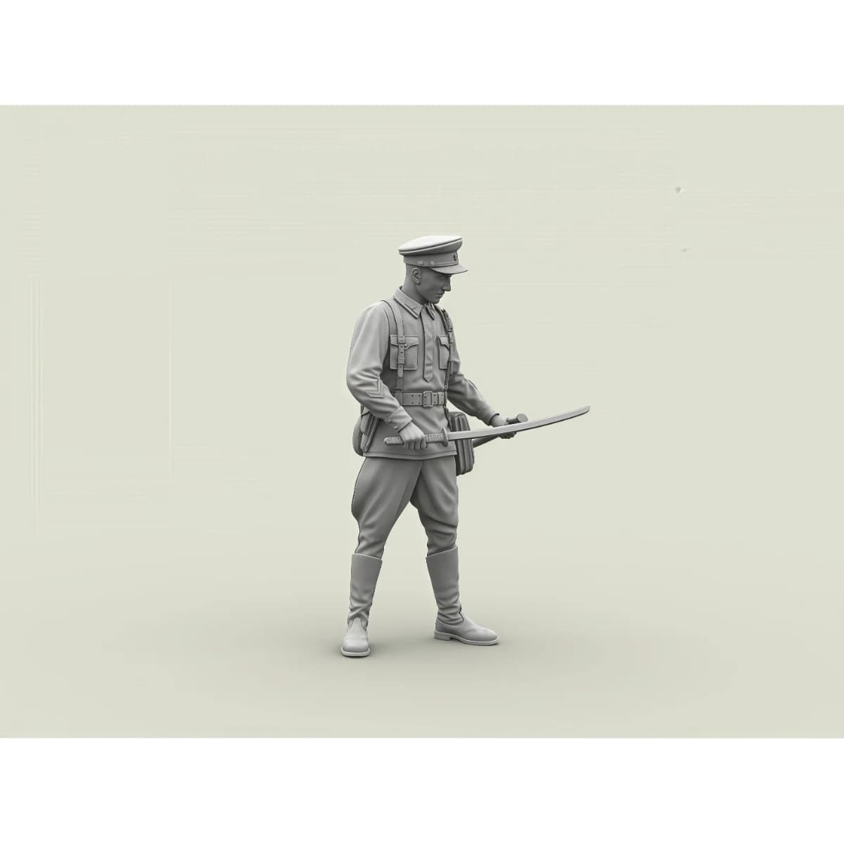 Kit modello in resina non verniciata in scala 1/35, capitano dell'Armata Rossa che tiene in mano un nuovo sciabola catturato, non assemblato e non verniciato GK, BK579