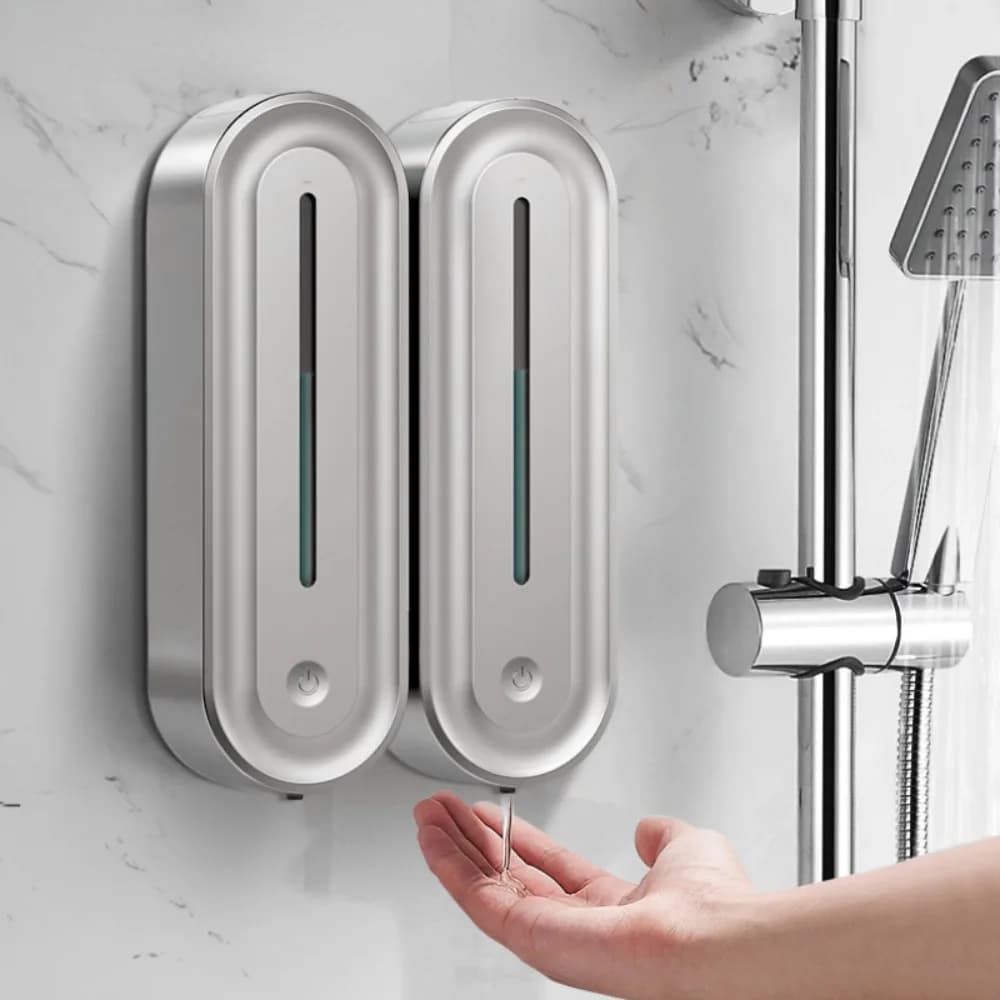 Dispenser automatici di sapone liquido a parete da 420 ml Sensore di induzione touchless da cucina Centro commerciale per hotel Accessori per il bagno
