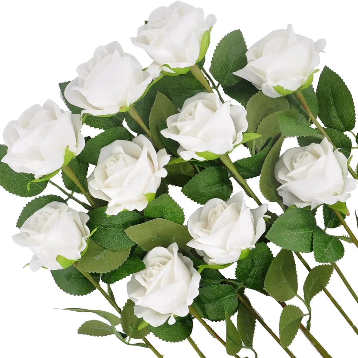 5pcs Artificial Flowers Silk Rose Long Branch Bouquet for Wedding Home Decoration Fake Plants DIY Wreath Supplies Accessories