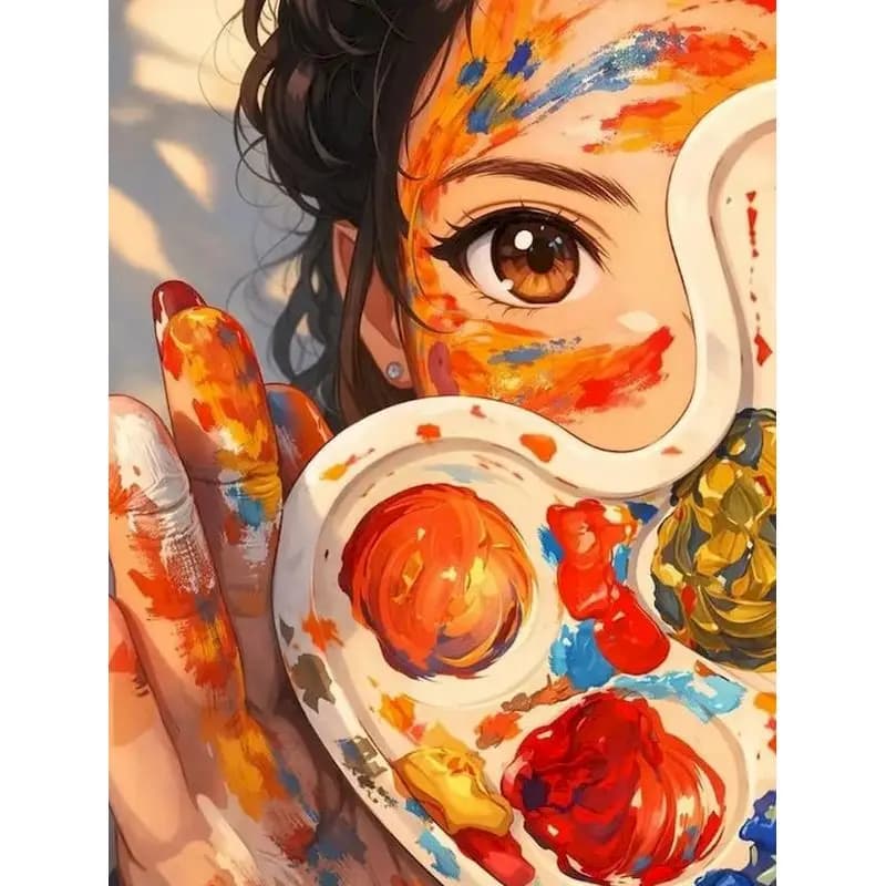 GATYZTORY Acrylic Paint By Numbers For Adults Figure Pictures By Numbers Drawing On Canvas Zero Basis Wall Art Personalized Gif