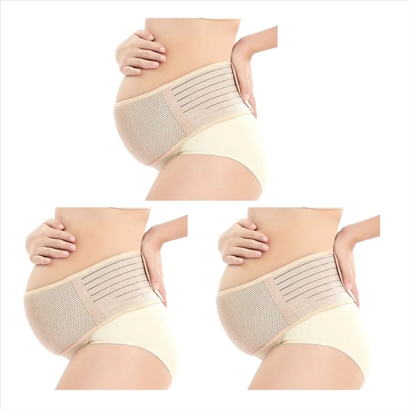 X18A-3X Maternity Support Belt Breathable Pregnancy Belly Band Abdominal Binder Adjustable Back/Pelvic Support- L