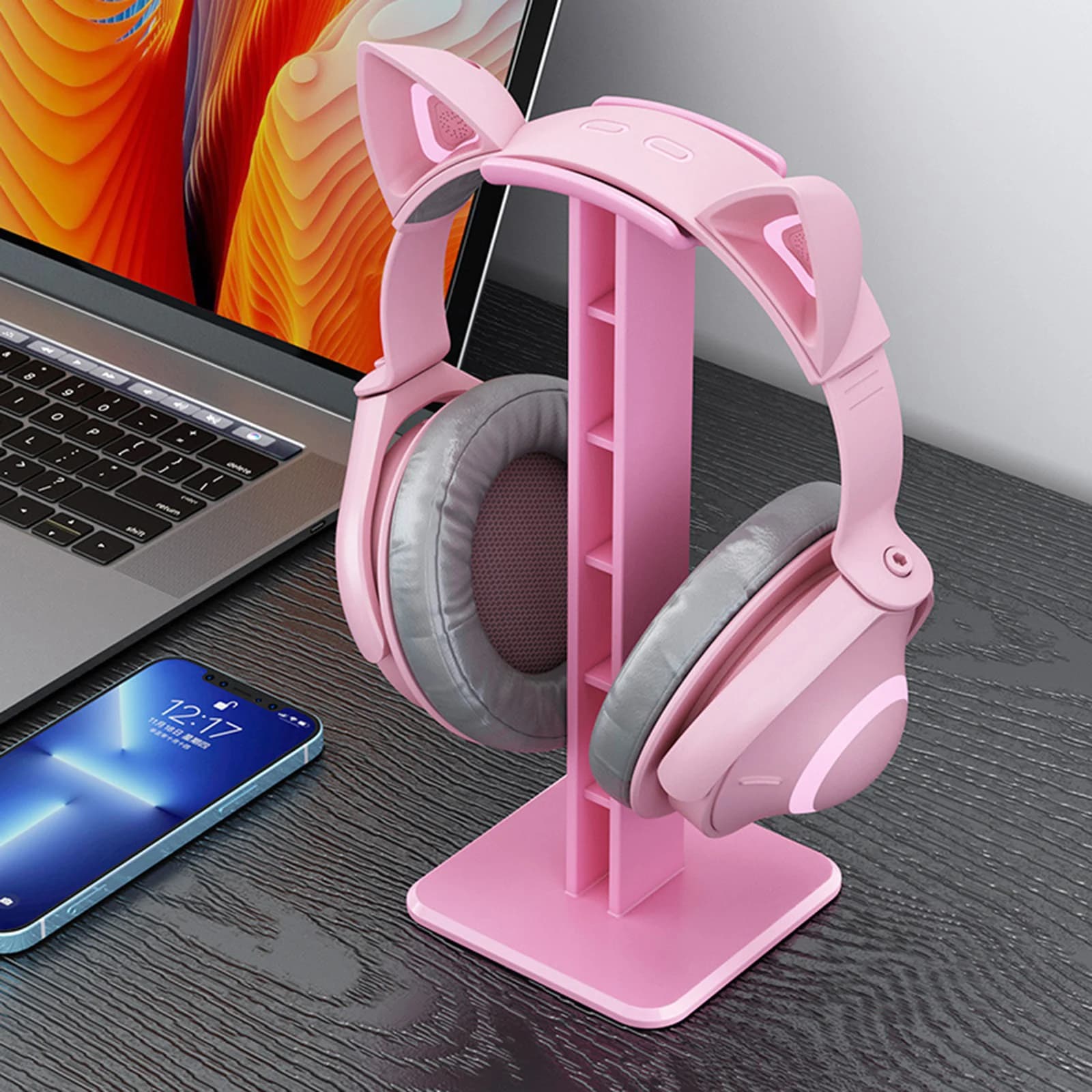 Supporto per Cuffie Staccabile, Stand Universale per Cuffie da Computer, Accessori per Auricolari PC