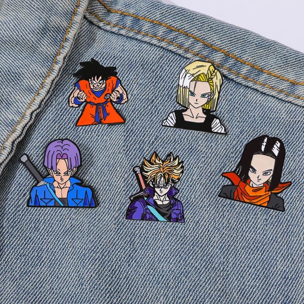 5 Pezzi Spilla in Metallo Smaltato a Tema Tsukino Usagi, Stile Cartone Animato, Creativa e Accattivante, Accessori per Zaini, Abbigliamento, Gioielli e Regali