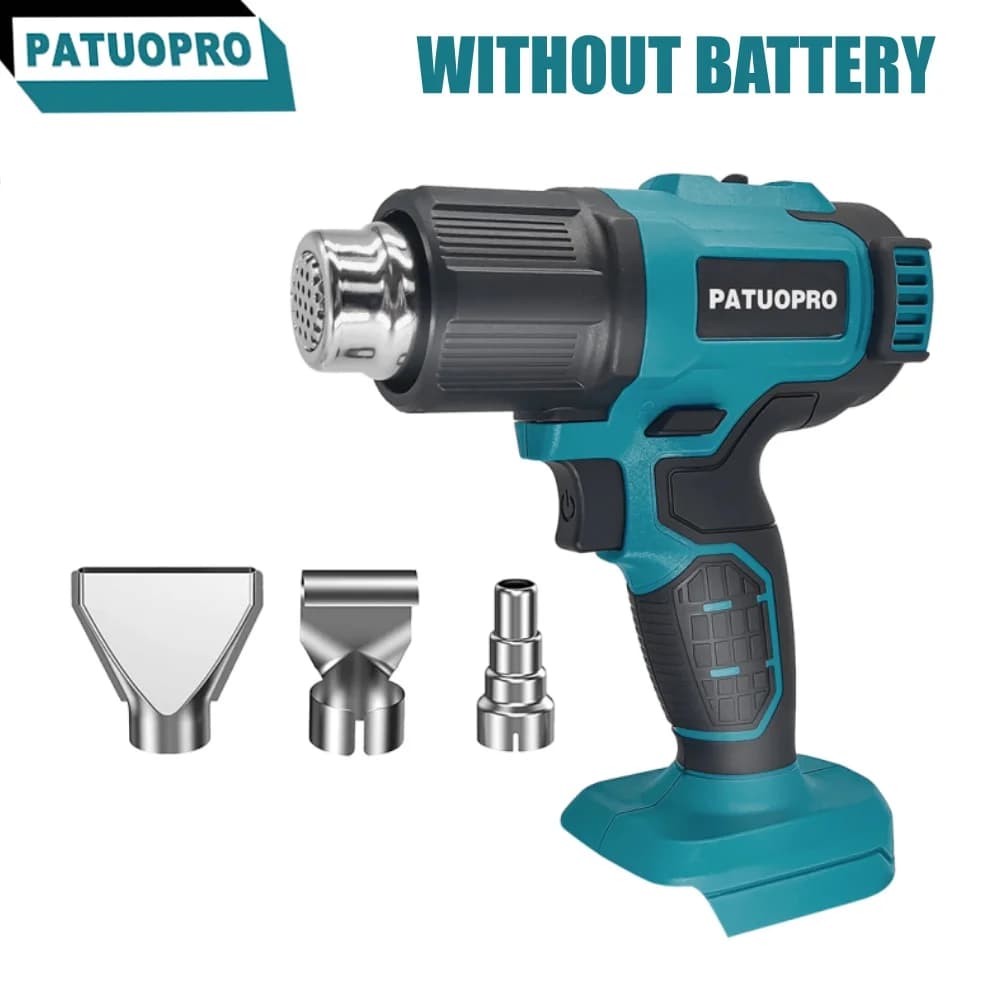 Pistola termica pistola ad aria calda senza fili pistola termica elettrica portatile industriale temperature regolabili Fit batteria Makita 18V senza batteria