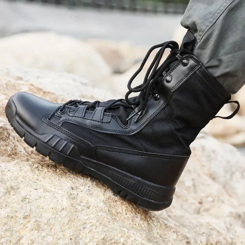 Ultra-light Outdoor Boots Men's Shoes SFB Non-slip Wear-resistant Big Size 37-46 Motorcycle Boots