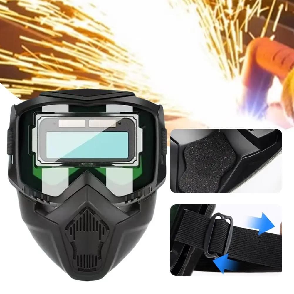 Adjustable Auto Darkening Welding Mask Detachable Welding Protector Band Impact Resistant Welder Mask for Welding and Cutting