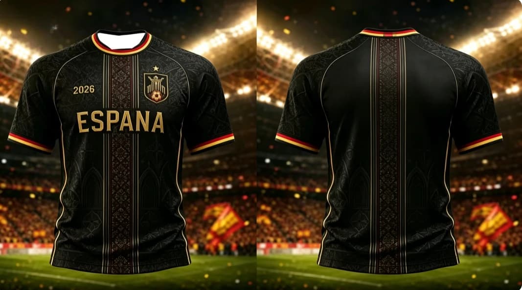 New Spanish round neck T-shirt 3D printed football T-shirt breathable, quick drying, fashionable and versatile