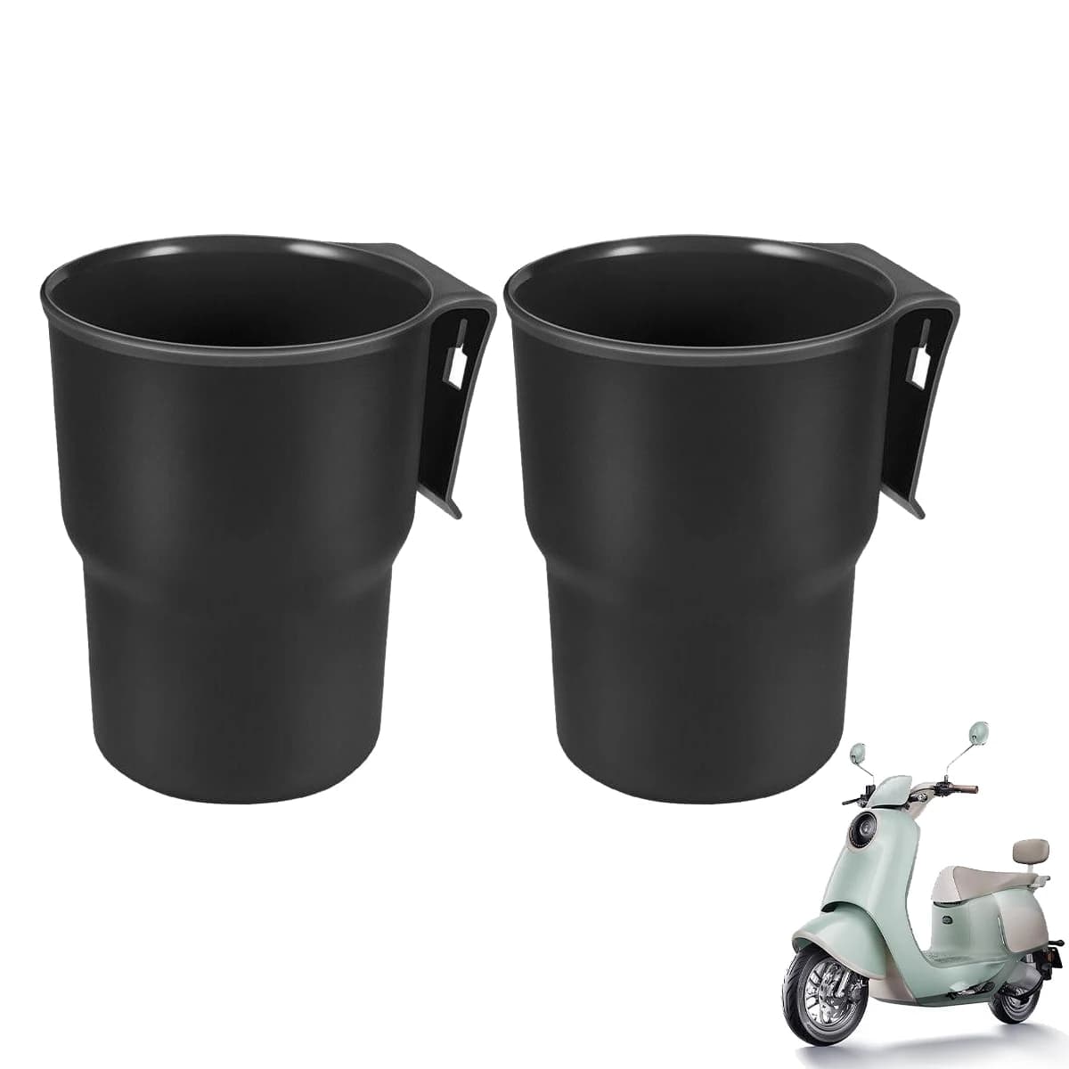 2PCS Motorcycle Cup Holder With Clamp, Car Air Vent Cup Holder, Universal Water Bottle Holder For Motorcycle, Bicycle, E-Bike
