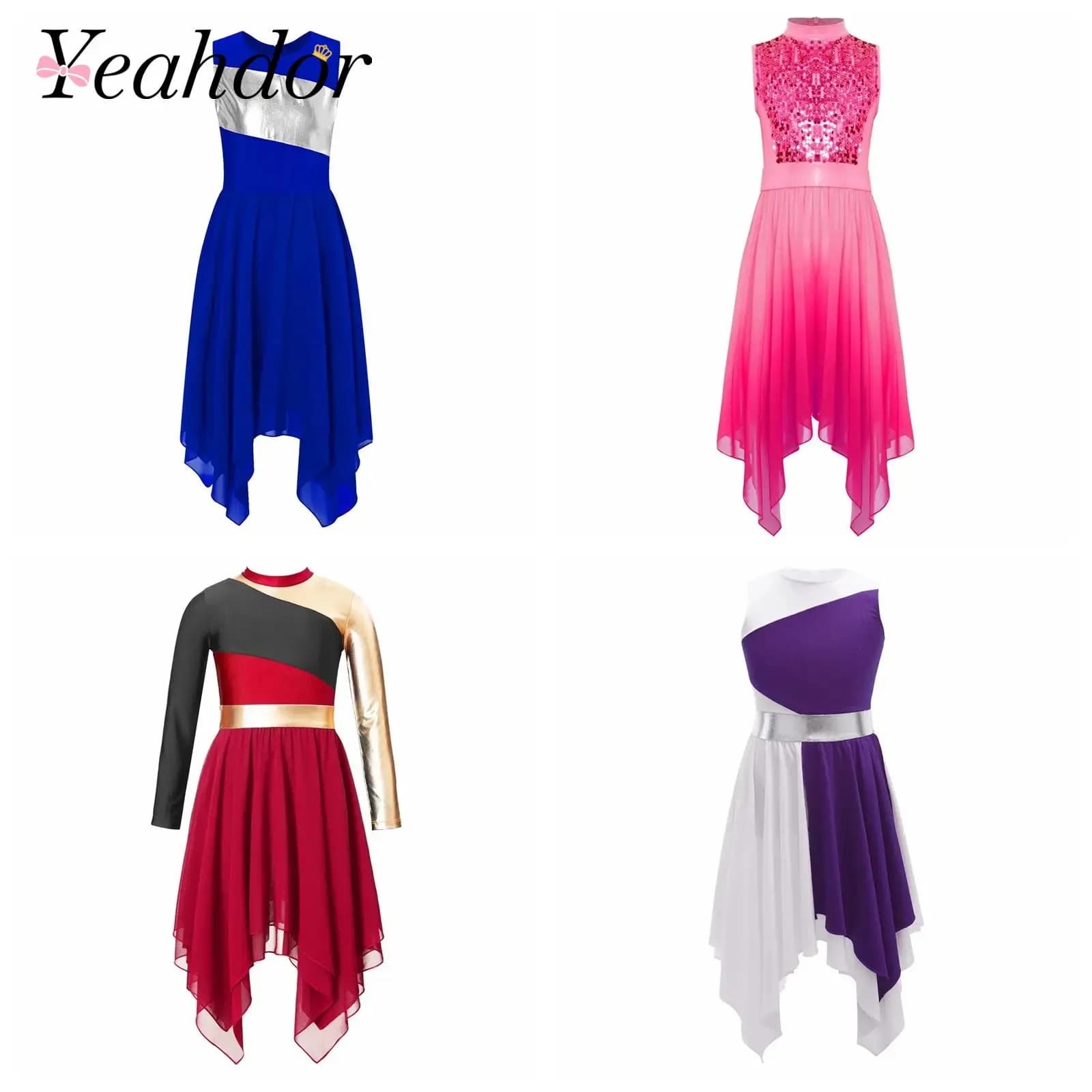 Liturgical costume for girls Wordhip Lyric dance dress Children Celebration of the spirit Church dress Dancewear theatrical show costume