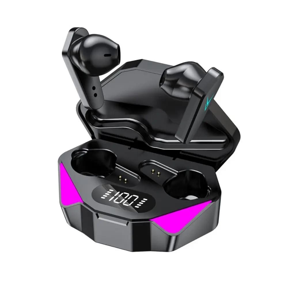 Wireless X15 headphones with Charging Case, Bluetooth V5.0, Touch Control