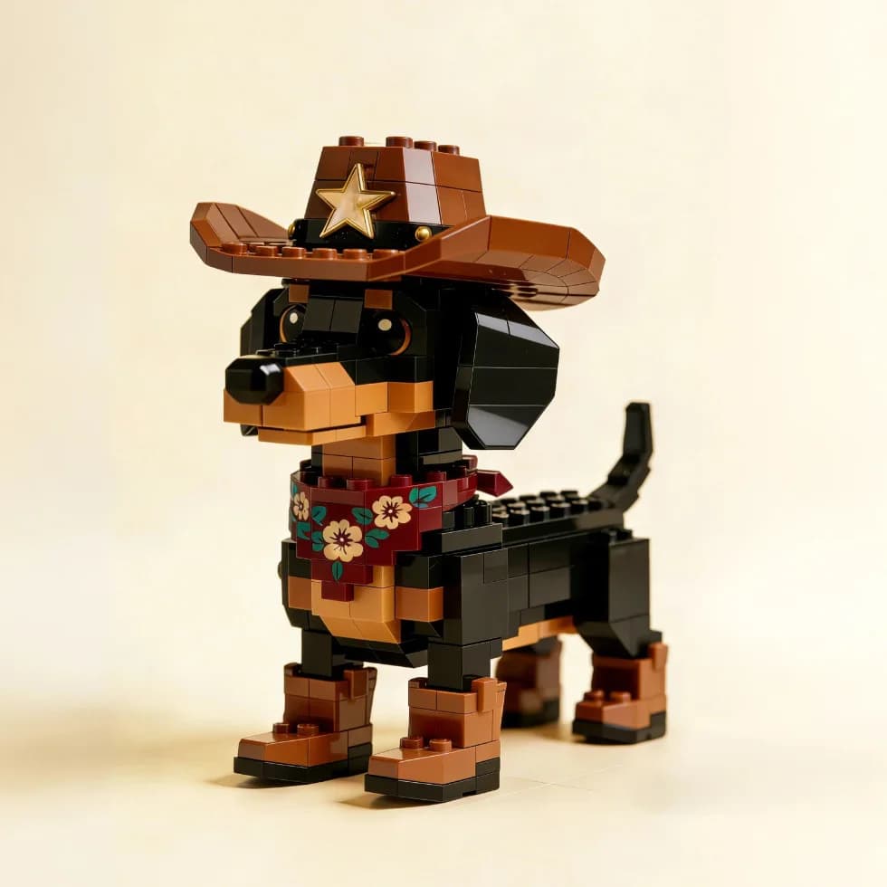 Set di Costruzioni Divertente ed Educativo a Tema Cani: Yorkshire Terrier, Corgi, Bernese Mountain Dog - Giocattolo per Bambini e Appassionati