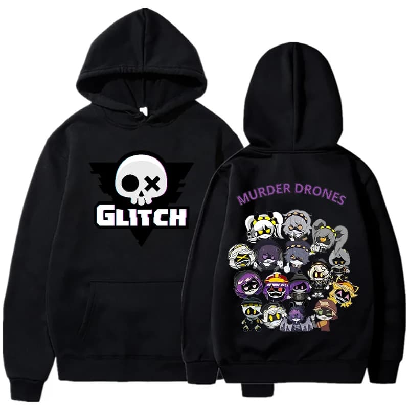 Murder Drones Hoodies Women Horror Anime Print Sweatshirt Hip Hop Streetwear Fashion Girls Hooded Pullover Unisex Hoody Moletom