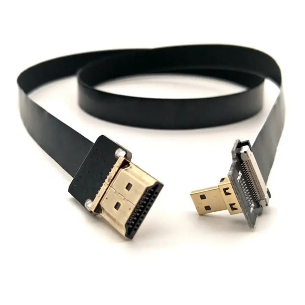 0.05 M-1 M soft cable for aerial photography transmission for air vehicles without FPV cable from MicroHDMI to high definition HDMI
