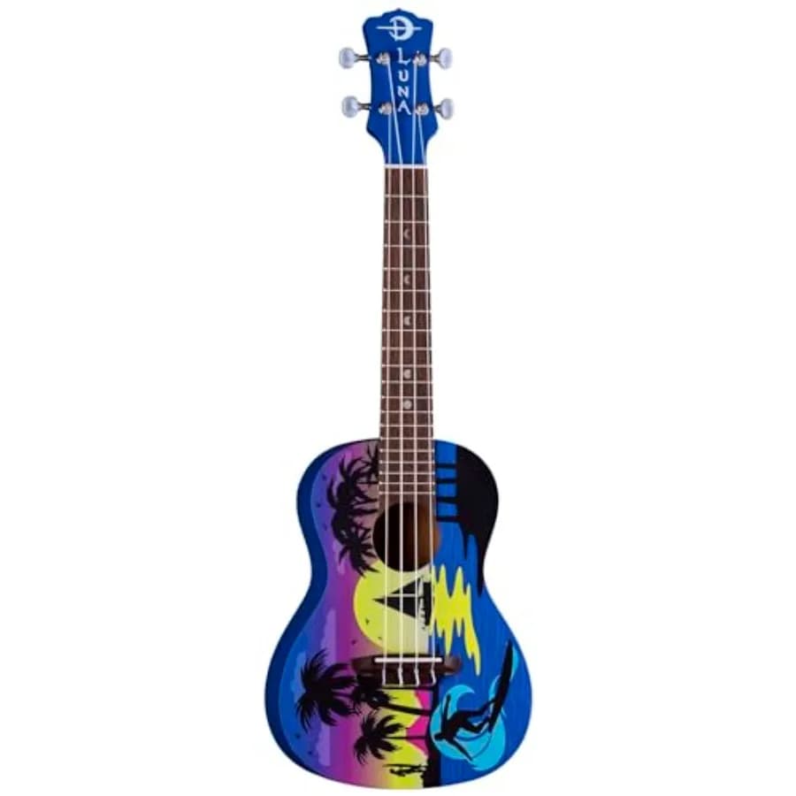 Ukulele Luna Kauwela Summer Concert - Include Accordatore a Clip