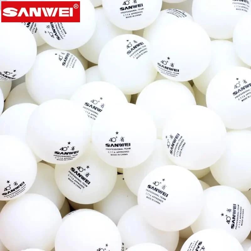 SAIWEI Provincial Team Table Tennis Balls 1-Stars ABS 40+ New Materials Seamed Durable High-quality Ping-pong Balls for Training