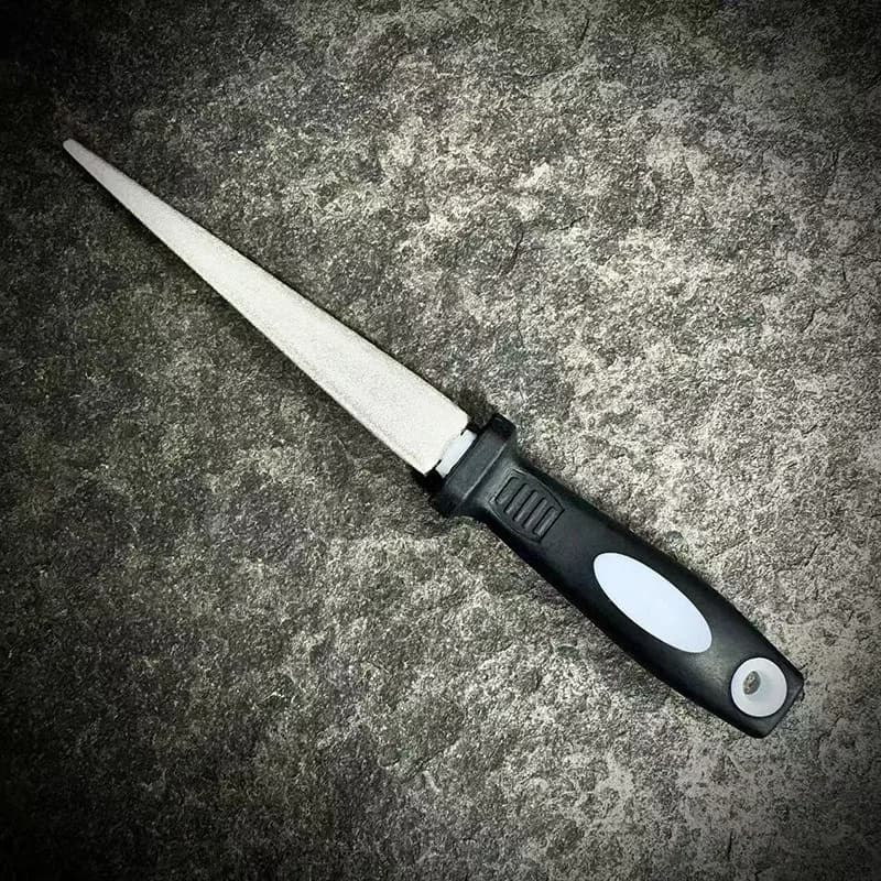 Affilatore Diamantato per Utensili da Giardinaggio e Forbici, Lima Doppia in Metallo