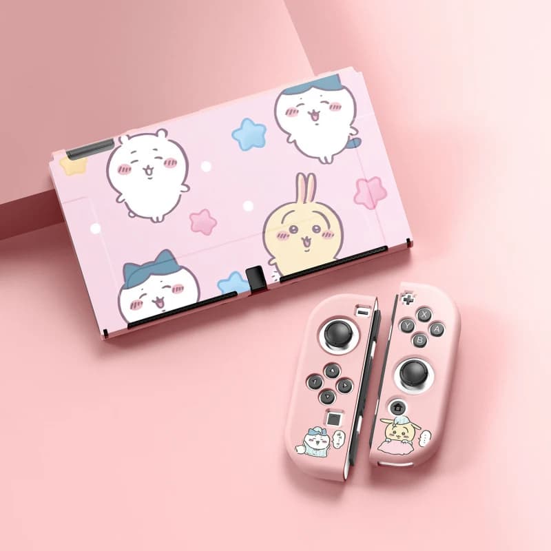 Cartoon Chiikawa Protective Case for Nintendo Switch/OLED/Switch 2 Matte Usagi Hachiware NS2 Console Accessories Gaming Cover