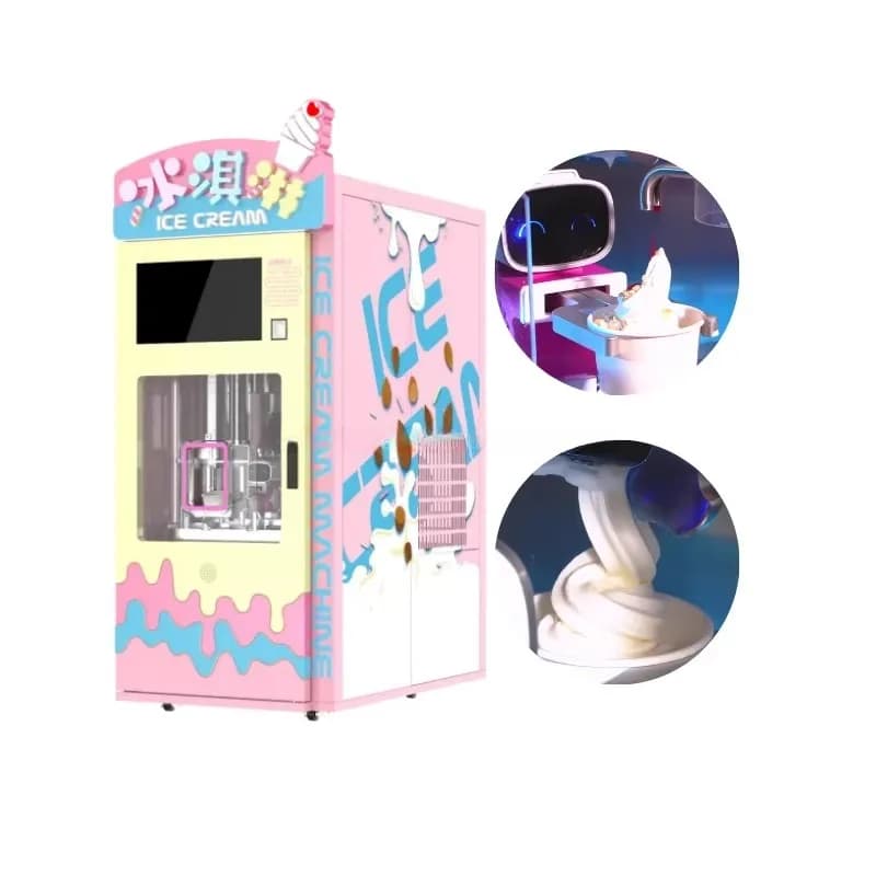 Flavor Soft Serve Ice Cream Machine with Touch Screen Commercial Frozen Yogurt Maker for Snack Bar Healthy / Yogurt / Protein
