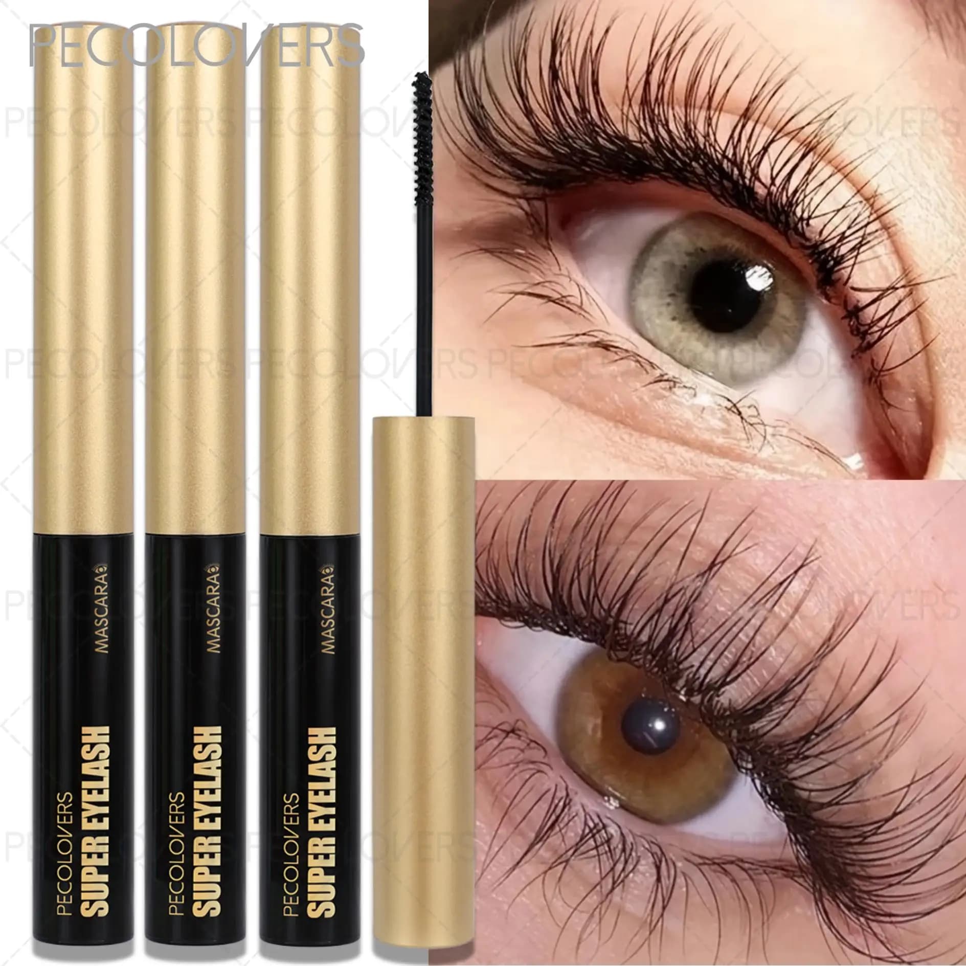 3 mascara anti-sudore e a lunga durata, effetto ciglia folte e incurvate, effetto girasole