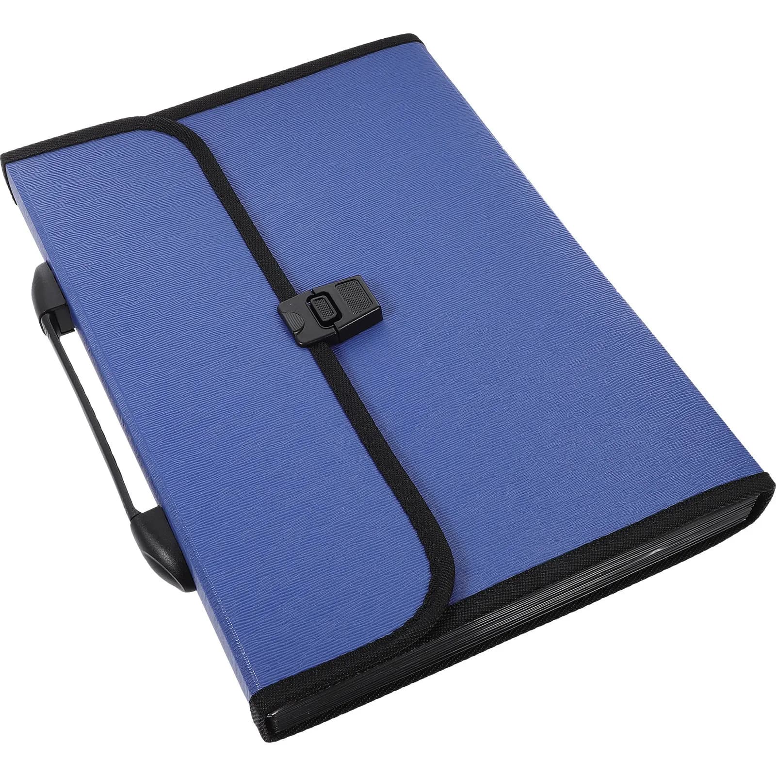 Cartella Portadocumenti Espandibile A4, Organizer Portatile per Ufficio con Maniglia e Chiusura a Zip, Cartella Impermeabile in Plastica per Disegni