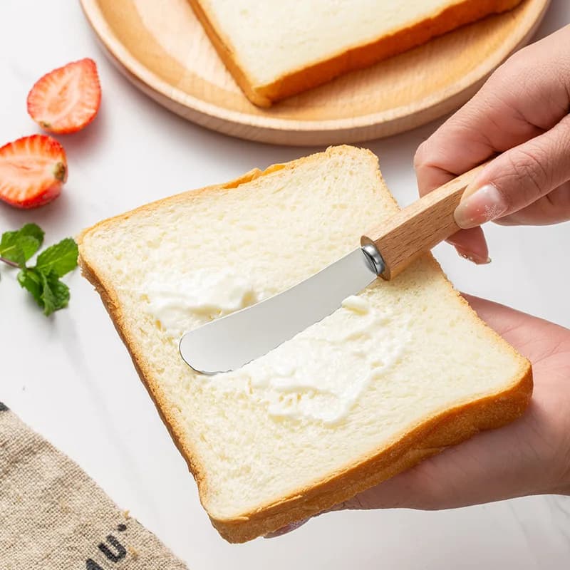 100 pcs stainless steel butter spatula cheese Dessert jam cream knives cutlery jam Toast bread knives kitchen utensils