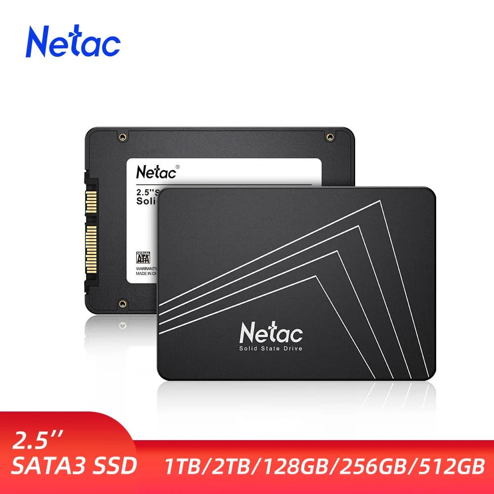 Netac SATA SSD 1TB SATA3 2.5 128G 256G 512G 2TB HDD Dischi rigidi 560MB/S Unità a stato solido interna dura per laptop SSD desktop