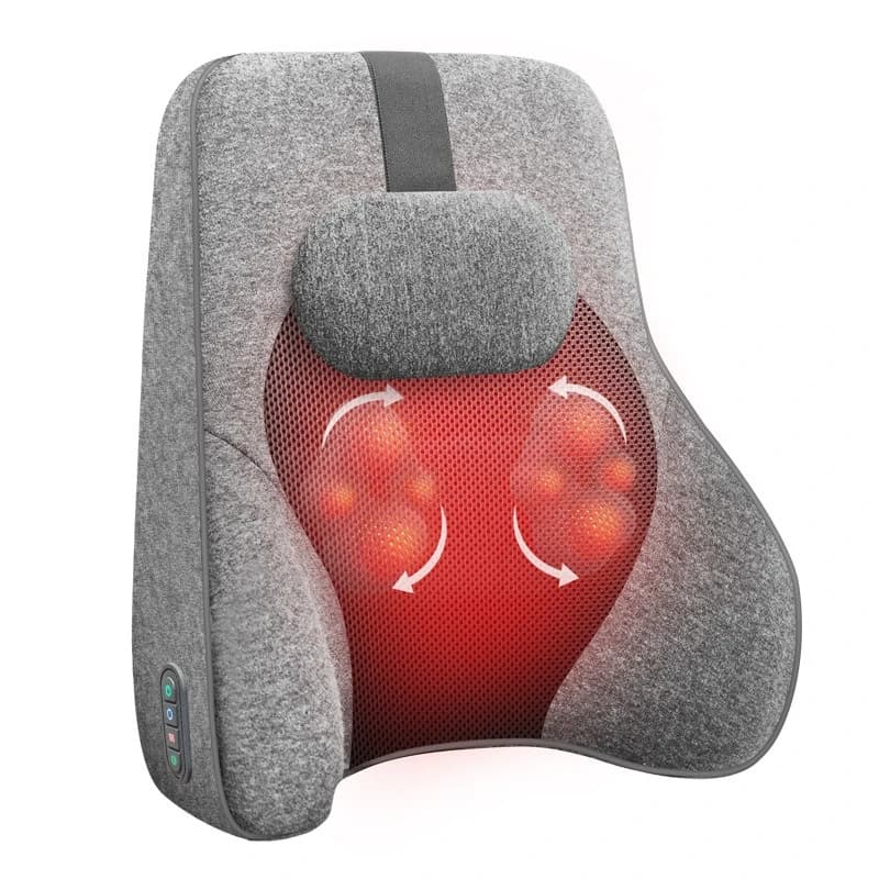 Cuscino per massaggio alla schiena ergonomia postazione di lavoro per ufficio sedentario cuscino per seggiolino auto protezione della vita artefatto vita vita