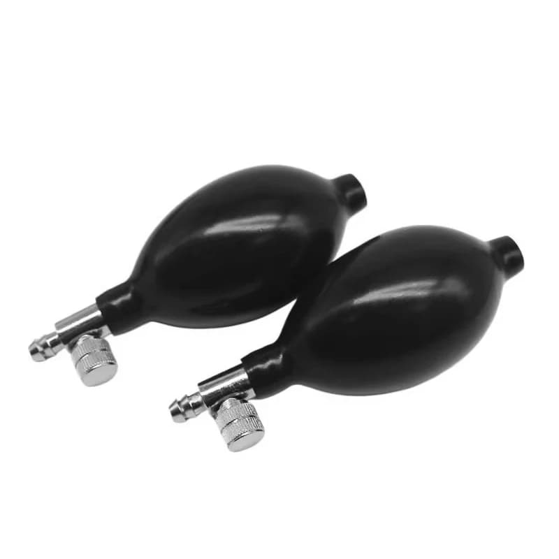 Latex ball for cervical traction with manual inflating and pump valve for pressure gauge/hand gauge C1