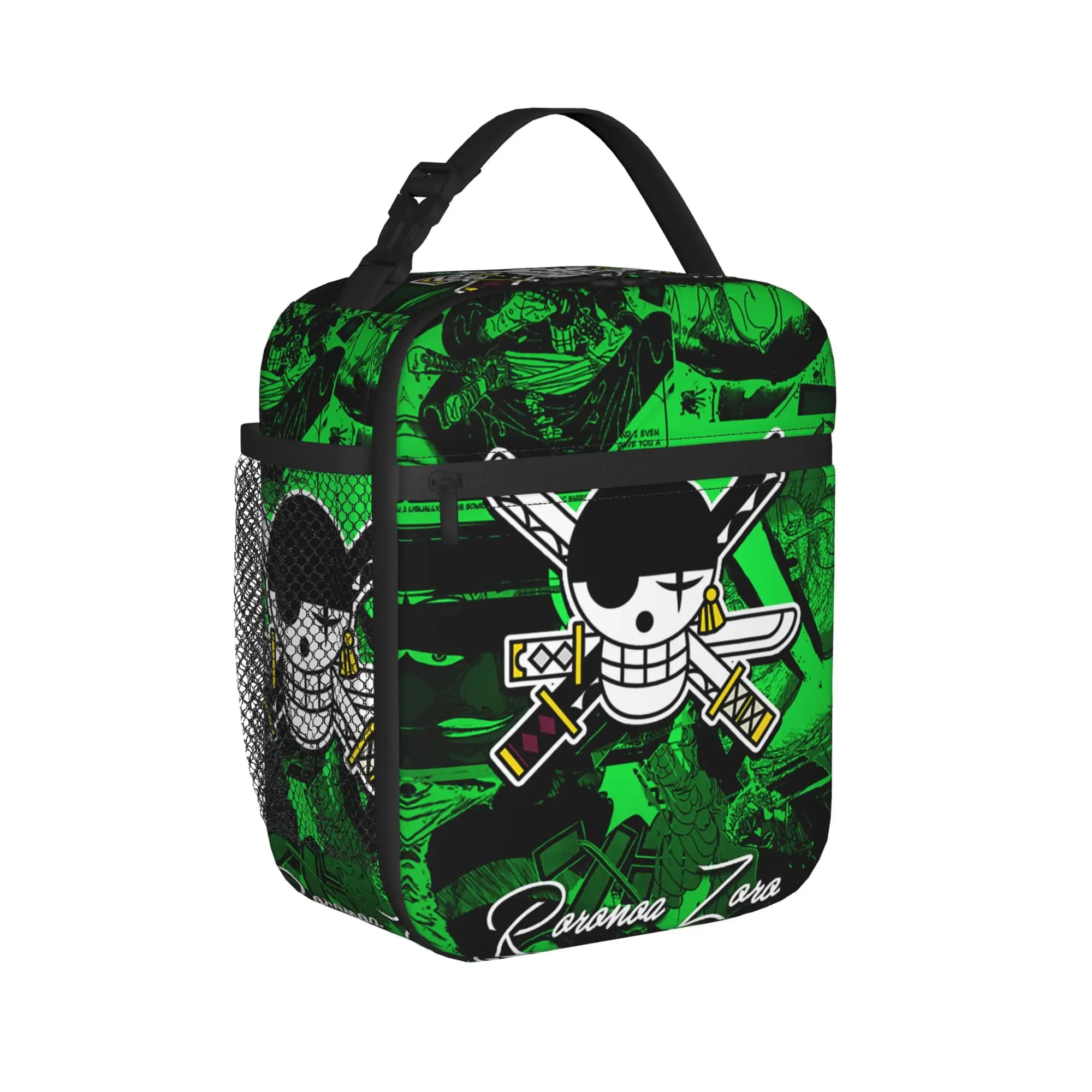 Borse termiche per il pranzo Roronoa Zoro, grandi, con personaggi anime di Luffy, contenitore termico, borsa tote, porta pranzo per la scuola, borsa per la conservazione degli alimenti per esterni