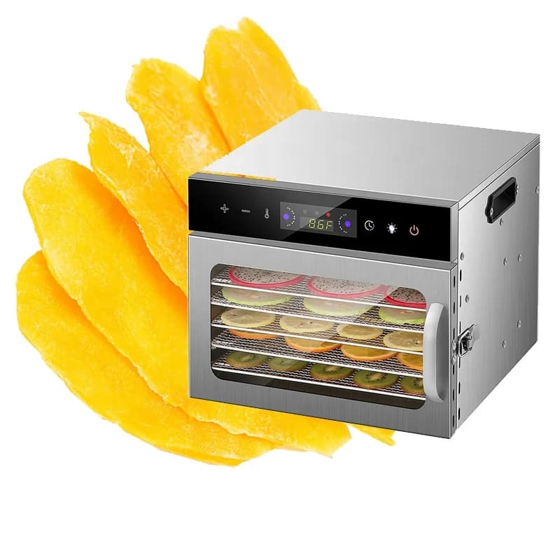Macchina per l'essiccazione degli alimenti per uso commerciale a 6 strati da 220 V/110 V per frutta/verdura/carne secche/alimento per animali domestici