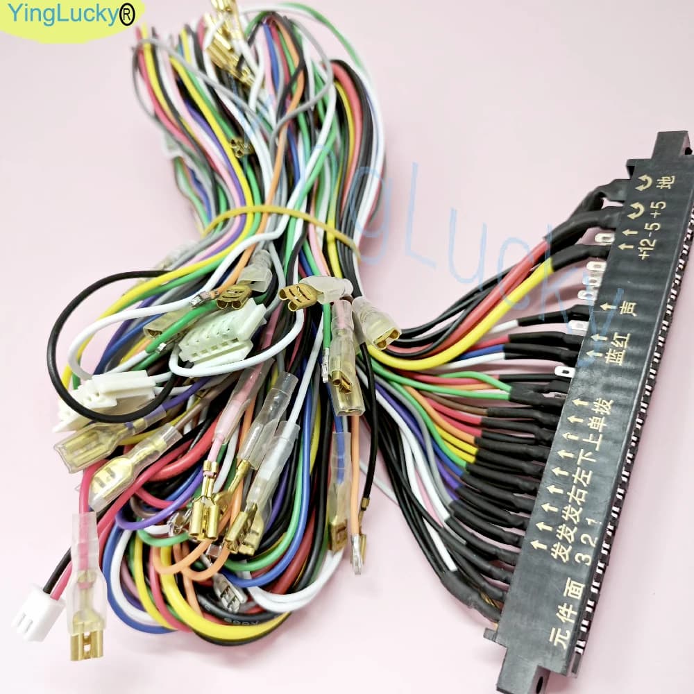 28P Connettore Jamma Cablaggio Per Arcade Box Gioco Da Tavolo Joystick Pulsante Neo Geo Cabinet Moneta Video Interfaccia Pandora bordo
